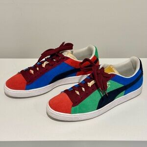 Puma Suede Classix Colorblock Sneakers, US Mens Size 9